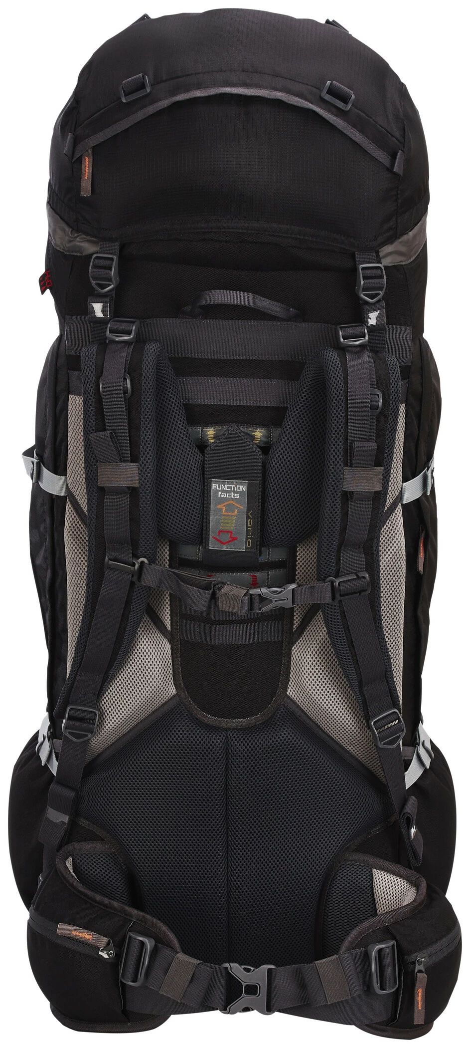 CAMPZ Mountain Pro 80+10l Rugzak, Zwart 4 CAMPZ Mountain Pro 80+10l Rugzak, Zwart - Afbeelding 2