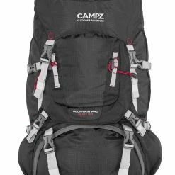 CAMPZ Mountain Pro 55+10l Rugzak, Zwart/grijs