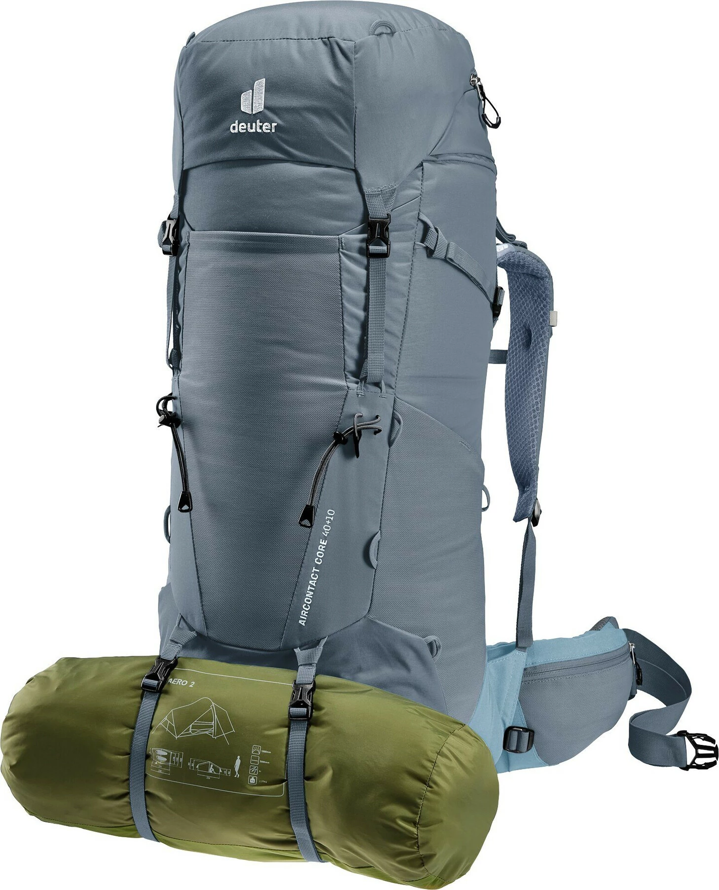 Deuter Aircontact Core 40+10 Backpack, Grijs 13 Deuter Aircontact Core 40+10 Backpack, Grijs - Afbeelding 11