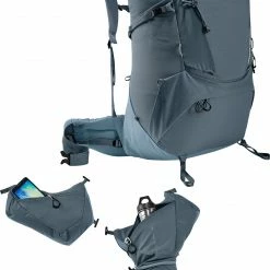 Deuter Aircontact Core 70+10 Backpack, Grijs -Deuter Winkel deuter aircontact core 70 10 backpack graphite shale 9