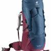 Deuter Aircontact Lite 35 + 10 SL Backpack Women, Blauw/rood