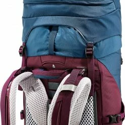 Deuter Aircontact Lite 35 + 10 SL Backpack Women, Blauw/rood -Deuter Winkel deuter aircontact lite 35 10 sl backpack women marine blackberry 3