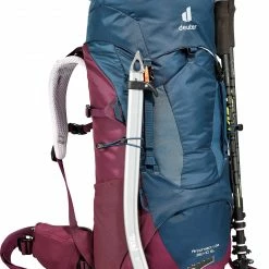 Deuter Aircontact Lite 35 + 10 SL Backpack Women, Blauw/rood -Deuter Winkel deuter aircontact lite 35 10 sl backpack women marine blackberry 4