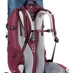 Deuter Aircontact Lite 35 + 10 SL Backpack Women, Blauw/rood -Deuter Winkel deuter aircontact lite 35 10 sl backpack women marine blackberry 8