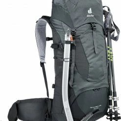 Deuter Aircontact Lite 40 + 10 Backpack, Zwart/grijs -Deuter Winkel deuter aircontact lite 40 10 backpack graphite black 9