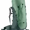 Deuter Aircontact Lite 45 + 10 SL Backpack Women, Rood/grijs -Deuter Winkel deuter aircontact lite 45 10 sl backpack women aloe forest 1
