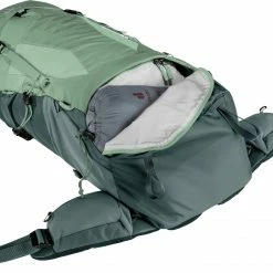 Deuter Aircontact Lite 45 + 10 SL Backpack Women, Rood/grijs -Deuter Winkel deuter aircontact lite 45 10 sl backpack women aloe forest 6