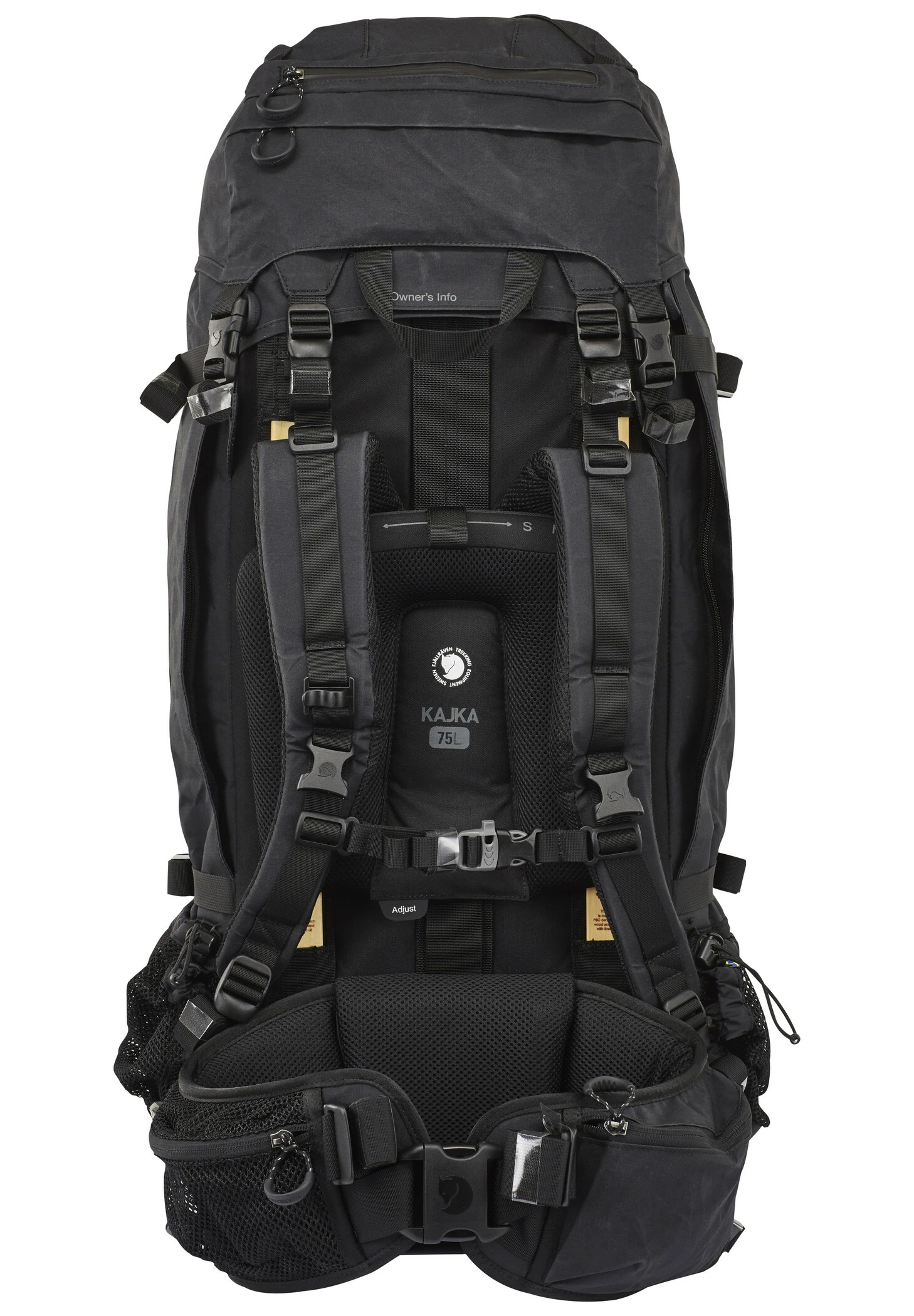 Fjällräven Fjällräven Kajka 75 Rugzak, Zwart 6 Fjällräven Fjällräven Kajka 75 Rugzak, Zwart - Afbeelding 4