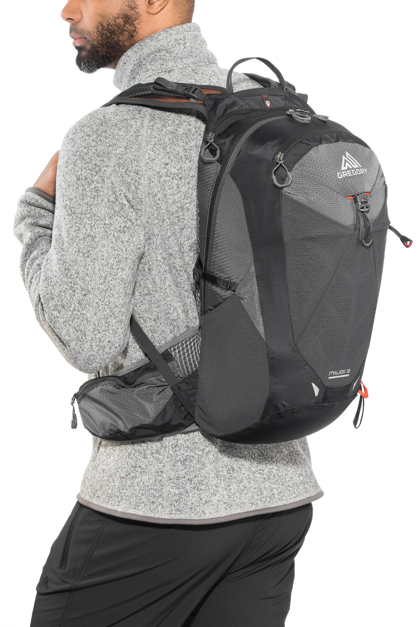 Gregory Miwok 18 Rugzak Heren, Zwart/grijs 7 Gregory Miwok 18 Rugzak Heren, Zwart/grijs - Afbeelding 5