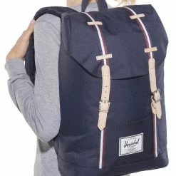 Herschel Retreat Rugzak 19,5l, Zwart -Deuter Winkel herschel retreat backpack 195l unisex peacoat windsor wine white 5 1